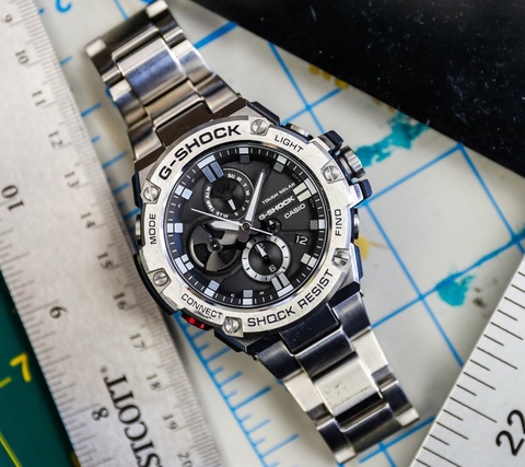 G-Shock G-Steel GST-B100D-1A Bluetooth | Năng Lượng Mặt Trời | GST-B100D-1ADR