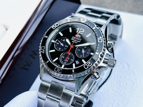 Đồng Hồ Nam Dây Thép Orient Mako Solar RA-TX0202B10B - Size 42.8mm