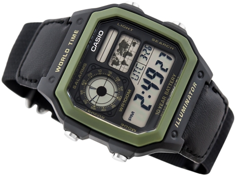 CASIO WORLDTIME AE-1200WHB-1B | PIN 10 NĂM | AE-1200WHB-1BVDF