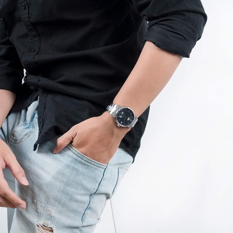 Đồng Hồ Nam Dây Thép Orient Quartz RA-SP0001B10B Size 39mm