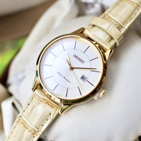 Đồng Hồ Nữ Dây Da Orient Quartz RF-QA0003G10B