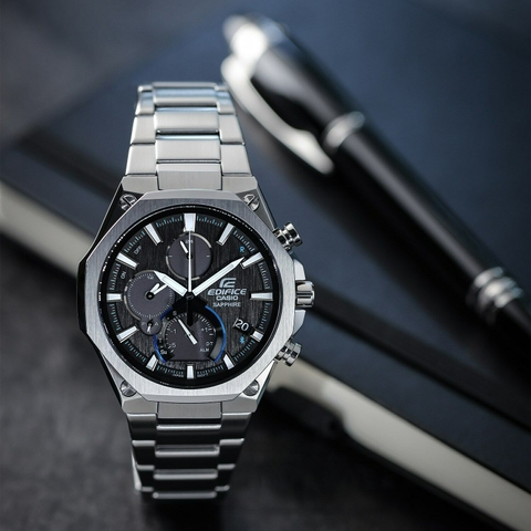 EDIFICE EQB-1100D-1A DÂY THÉP | SAPPHIRE CRYSTAL | EQB-1100D-1ADR
