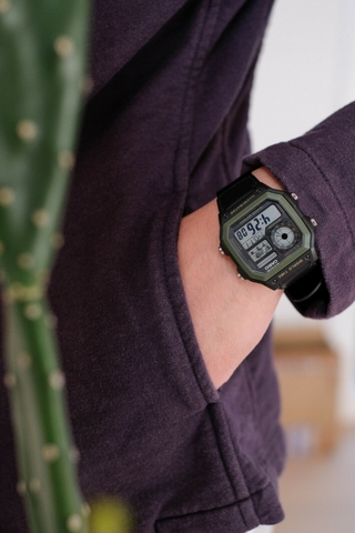 CASIO WORLDTIME AE-1200WHB-1B | PIN 10 NĂM | AE-1200WHB-1BVDF