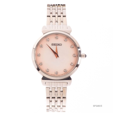 Đồng Hồ Nữ Dây Thép SEIKO Quartz SFQ803 | Kính Hardlex