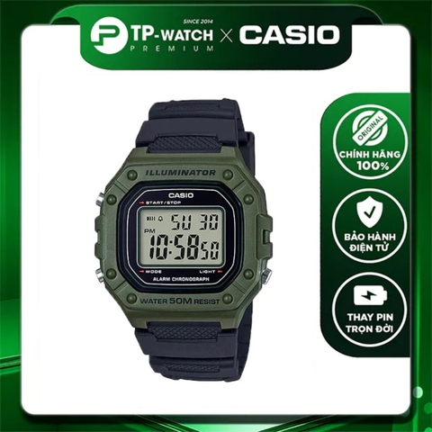 Đồng hồ nam Casio Timeless Mens W-218H-3AVDF
