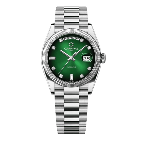 Đồng hồ nam Dây Thép Carnival 8239G-VT-XL Automatic - Kính Sapphire - Size 38mm - Chống nước 50m
