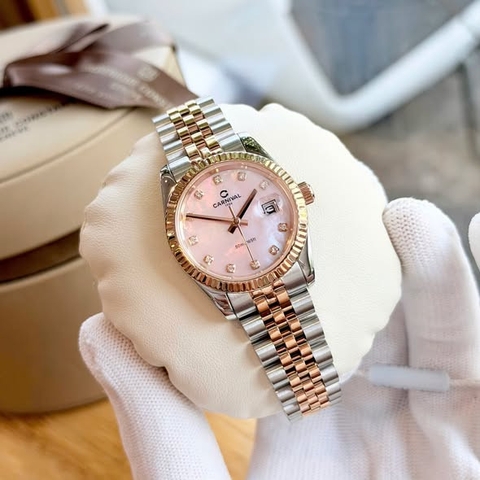 Đồng hồ nữ dây thép Carnival 8250L-CH-HK Quartz - Size 30mm - Kính Sapphire - Chống nước 30m