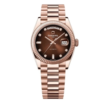 Đồng hồ nam Dây Thép Carnival 8239G-VH-N Automatic - Kính Sapphire - Size 38mm - Chống nước 50m