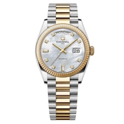 Đồng hồ nam Dây Thép Carnival 8239G-CV-TK Automatic - Kính Sapphire - Size 38mm - Chống nước 50m