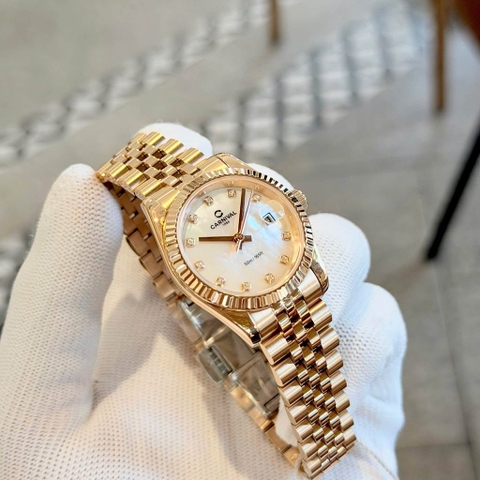 Đồng hồ nữ dây thép Carnival 8250L-VH-TK Quartz - Size 30mm - Kính Sapphire - Chống nước 30m