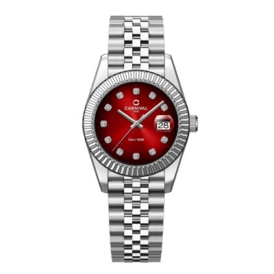 Đồng hồ nữ dây thép Carnival 8250L-VT-DO size 30mm - Kính Sapphire - Chống nước 30m