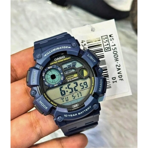 Đồng hồ nam Casio Timeless Mens WS-1500H-2AVDF