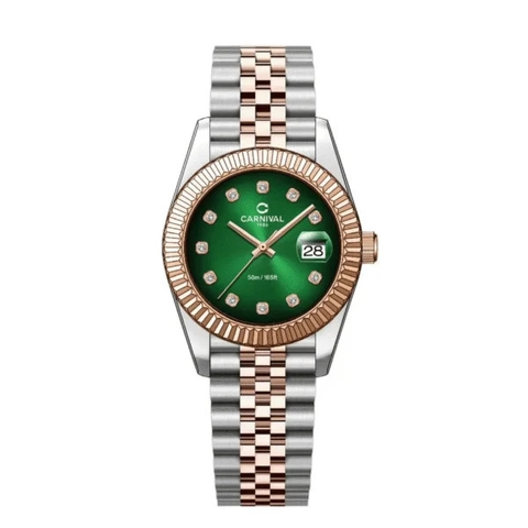 Đồng hồ nữ dây thép Carnival 8250L-CH-XL Quartz - Size 30mm - Kính Sapphire - Chống nước 30m