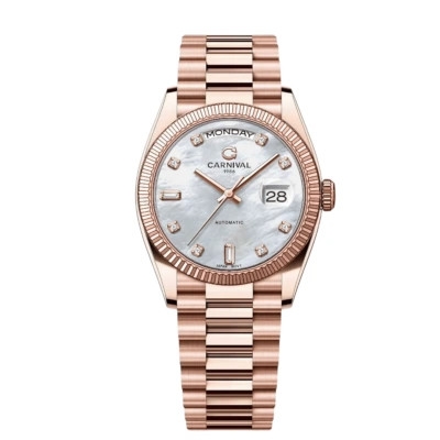 Đồng hồ nam Dây Thép Carnival 8239G-VH-TK Automatic - Kính Sapphire - Size 38mm - Chống nước 50m