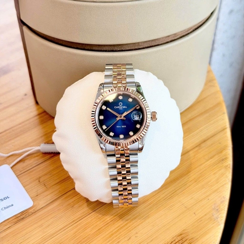 Đồng hồ nữ dây thép Carnival 8250L-CH-X Quartz - Size 30mm - Kính Sapphire - Chống nước 30m