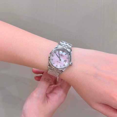 Đồng hồ nữ dây thép Carnival 8250L-VT-HK size 30mm - Kính Sapphire - Chống nước 30m