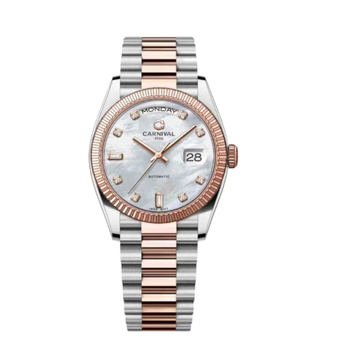 Đồng hồ nam Dây Thép Carnival 8239G-CH-TK Automatic - Kính Sapphire - Size 38mm - Chống nước 50m
