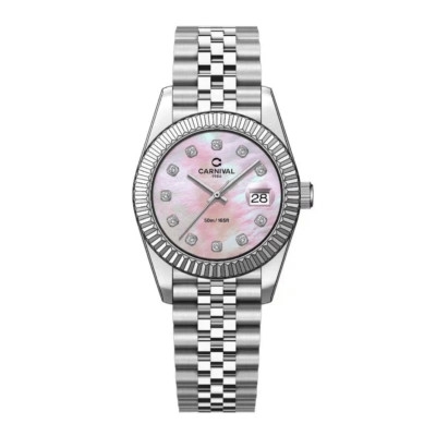 Đồng hồ nữ dây thép Carnival 8250L-VT-HK size 30mm - Kính Sapphire - Chống nước 30m