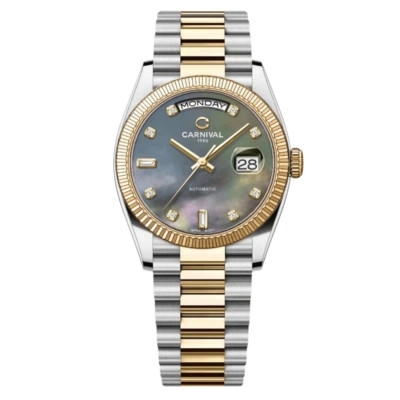Đồng hồ nam Dây Thép Carnival 8239G-CV-DK Automatic - Kính Sapphire - Size 38mm - Chống nước 50m