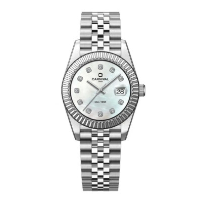Đồng hồ nữ dây thép Carnival 8250L-VT-TK size 30mm - Kính Sapphire - Chống nước 30m