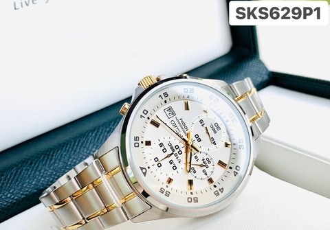 Đồng Hồ Nam Dây Thép SEIKO QUARTZ SKS629P1 | Kính Hardlex