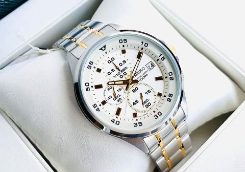 Đồng Hồ Nam Dây Thép SEIKO QUARTZ SKS629P1 | Kính Hardlex