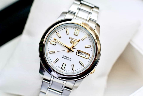 Đồng Hồ Nam Dây Thép SEIKO Automatic SNKK07K1 | Kính Hardlex