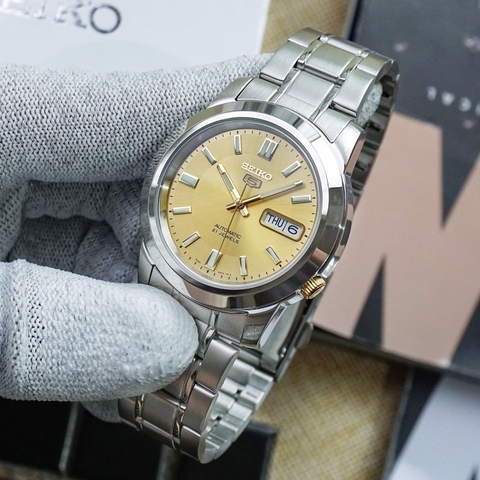 Đồng Hồ Nam Dây Thép SEIKO Automatic SNKK13K1 | Kính Hardlex