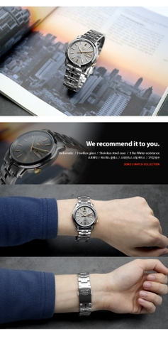 Đồng Hồ Nam Dây Thép SEIKO Automatic SNKK67K1 | Kính Hardlex