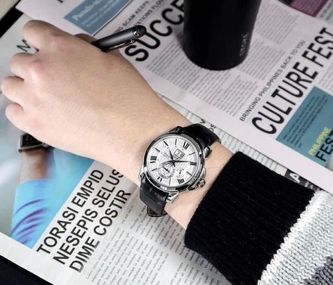 Đồng Hồ Nam Dây Da SEIKO Kinetic SNP143P1 | Kính Sapphire | Vừa Pin – Vừa Tự Động