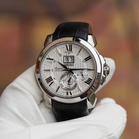 Đồng Hồ Nam Dây Da SEIKO Kinetic SNP143P1 | Kính Sapphire | Vừa Pin – Vừa Tự Động