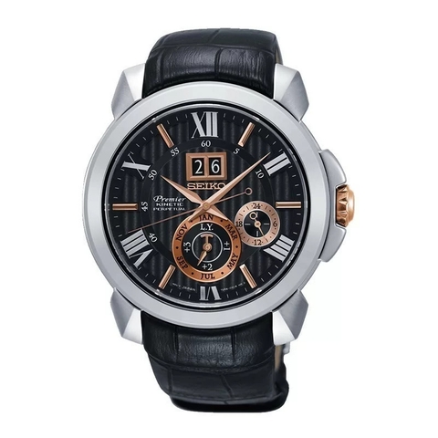Đồng Hồ Nam Dây Da SEIKO Kinetic SNP149P2 | Kính Sapphire | Vừa Pin – Vừa Tự Động