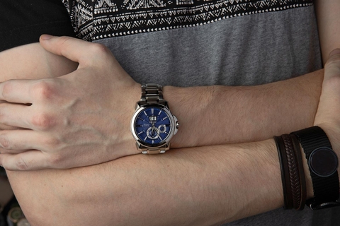 Đồng Hồ Nam Dây Thép SEIKO Kinetic SNP161P1 | Kính Sapphire | Vừa Pin – Vừa Tự Động