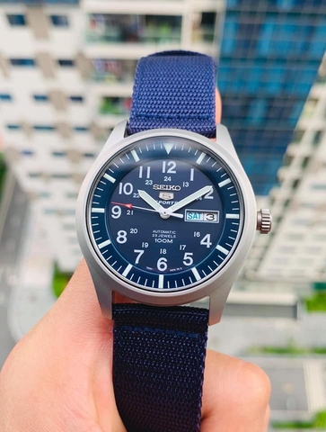 Đồng Hồ Nam Dây Vải SEIKO Automatic SNZG11K1 | Kính Hardlex
