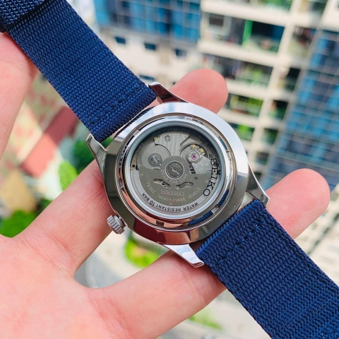 Đồng Hồ Nam Dây Vải SEIKO Automatic SNZG11K1 | Kính Hardlex