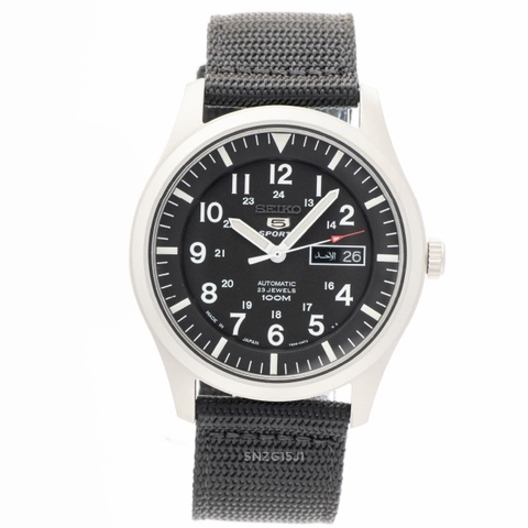Đồng Hồ Nam Dây Vải SEIKO Automatic SNZG15J1 | Kính Hardlex