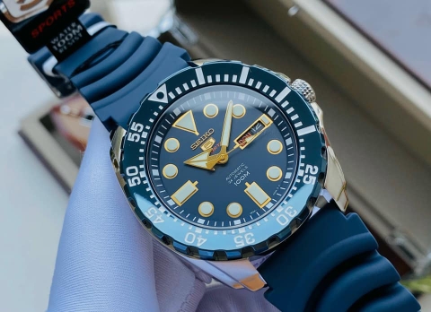 Đồng Hồ Nam Cao Su SEIKO Automatic SRP605K2 | Kính Hardlex