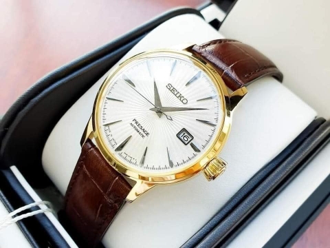 Đồng Hồ Nam Dây Da SEIKO AUTOMATIC SRPB44J1 | Kính Hardlex