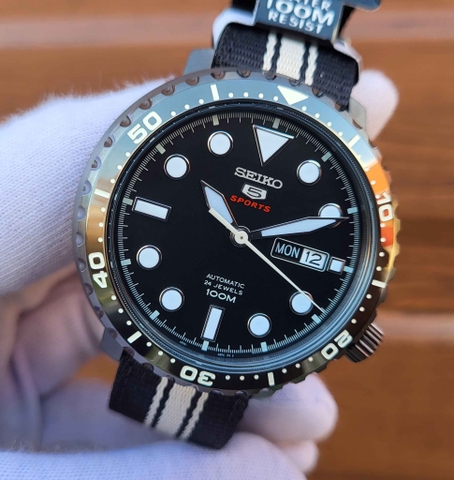 Đồng Hồ Nam Dây Vải SEIKO Automatic SRPC67K1 | Kính Hardlex