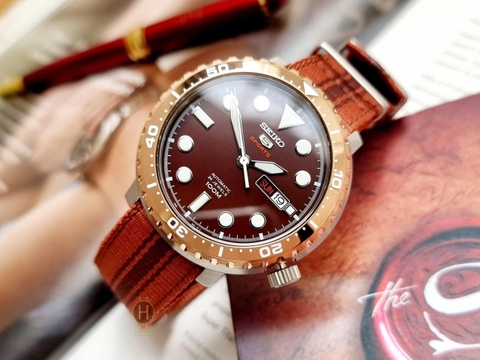 Đồng Hồ Nam Dây Vải SEIKO Automatic SRPC68K1 | Kính Hardlex