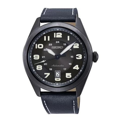 Đồng Hồ Nam Dây Da SEIKO Solar SRPC89K1 | Năng Lượng Ánh Sáng | Kính Hardlex