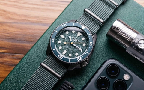 Đồng Hồ Nam Dây Vải SEIKO Automatic SRPD77K1 | Kính Hardlex