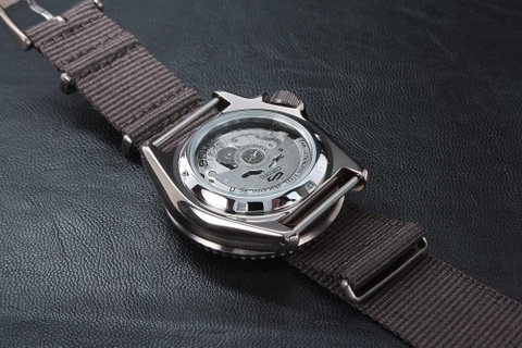 Đồng Hồ Nam Dây Vải SEIKO Automatic SRPD85K1 | Kính Hardlex