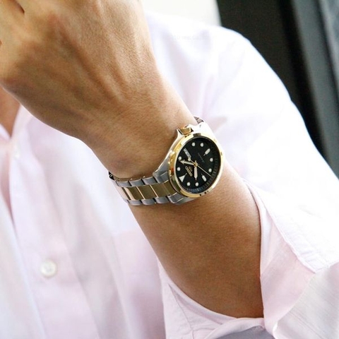 Đồng Hồ Nam Dây Thép SEIKO AUTOMATIC SRPE60K1 | Kính Hardlex