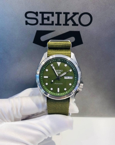Đồng Hồ Nam Dây Vải SEIKO Automatic  SRPE65K1 | Kính Hardlex