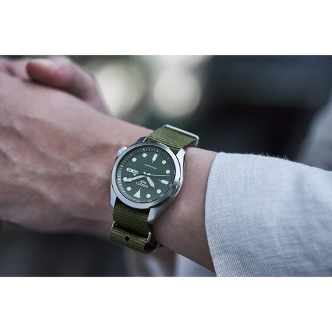 Đồng Hồ Nam Dây Vải SEIKO Automatic  SRPE65K1 | Kính Hardlex