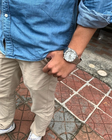 Đồng Hồ Nam Dây Thép SEIKO AUTOMATIC SRPE71K1 | Kính Hardlex