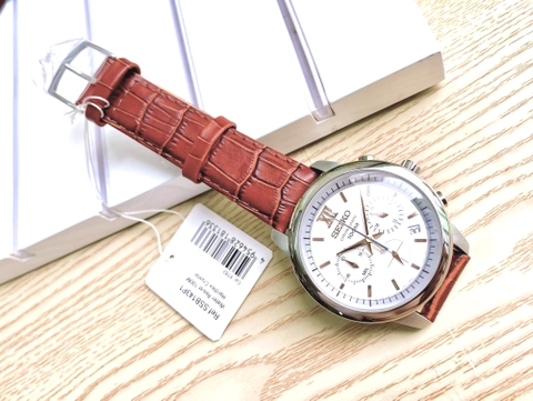 Đồng Hồ Nam Dây Da SEIKO Quartz SSB143P1 | Kính Hardlex