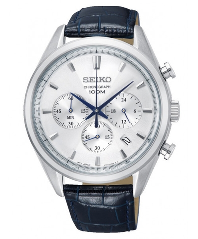 Đồng Hồ Nam Dây Da SEIKO Quartz SSB291P1 | Kính Hardlex