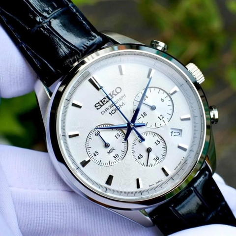 Đồng Hồ Nam Dây Da SEIKO Quartz SSB291P1 | Kính Hardlex